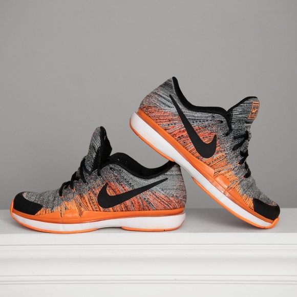 Nike ZOOM VAPOR FlyKnit Mens 10 Tennis Shoes 885725-003 "Roger Federer" EUC! - Picture 1 of 6